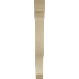 Ekena Millwork - BKTUR035X32X32FST06RCPR - Timberthane Faux Wood Funston Style Bracket, Slat Ends, 3 1/2"W x 32"D x 32"H, Primed Tan