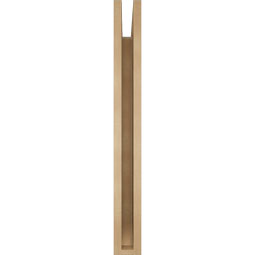 Ekena Millwork - BKTUR035X32X32FST06RCPR - Timberthane Faux Wood Funston Style Bracket, Slat Ends, 3 1/2"W x 32"D x 32"H, Primed Tan