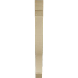 Ekena Millwork - BKTUR035X32X36FST06RCPR - Timberthane Faux Wood Funston Style Bracket, Slat Ends, 3 1/2"W x 32"D x 36"H, Primed Tan