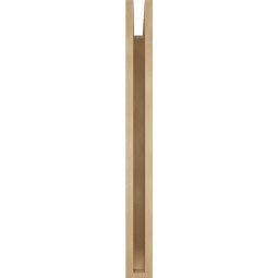 Ekena Millwork - BKTUR035X32X36FST06RCPR - Timberthane Faux Wood Funston Style Bracket, Slat Ends, 3 1/2"W x 32"D x 36"H, Primed Tan