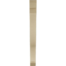 Ekena Millwork - BKTUR035X32X38FST06RCPR - Timberthane Faux Wood Funston Style Bracket, Slat Ends, 3 1/2"W x 32"D x 38"H, Primed Tan