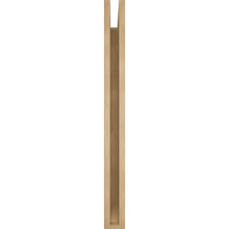 Ekena Millwork - BKTUR035X32X38FST06RCPR - Timberthane Faux Wood Funston Style Bracket, Slat Ends, 3 1/2"W x 32"D x 38"H, Primed Tan