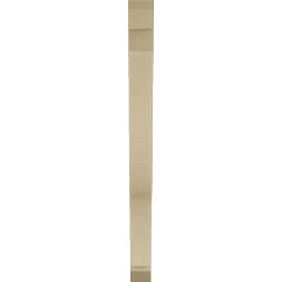 Ekena Millwork - BKTUR035X32X44FST06RCPR - Timberthane Faux Wood Funston Style Bracket, Slat Ends, 3 1/2"W x 32"D x 44"H, Primed Tan