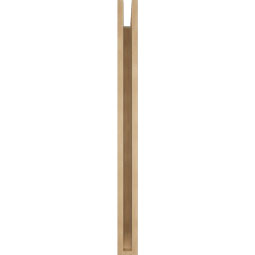 Ekena Millwork - BKTUR035X32X44FST06RCPR - Timberthane Faux Wood Funston Style Bracket, Slat Ends, 3 1/2"W x 32"D x 44"H, Primed Tan