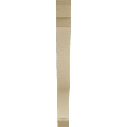 Ekena Millwork - BKTUR035X34X34FST06RCPR - Timberthane Faux Wood Funston Style Bracket, Slat Ends, 3 1/2"W x 34"D x 34"H, Primed Tan
