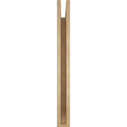Ekena Millwork - BKTUR035X34X34FST06RCPR - Timberthane Faux Wood Funston Style Bracket, Slat Ends, 3 1/2"W x 34"D x 34"H, Primed Tan