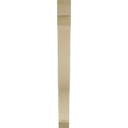 Ekena Millwork - BKTUR035X34X38FST06RCPR - Timberthane Faux Wood Funston Style Bracket, Slat Ends, 3 1/2"W x 34"D x 38"H, Primed Tan