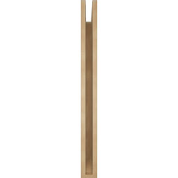 Ekena Millwork - BKTUR035X34X38FST06RCPR - Timberthane Faux Wood Funston Style Bracket, Slat Ends, 3 1/2"W x 34"D x 38"H, Primed Tan