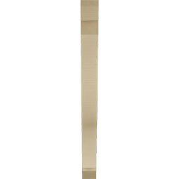 Ekena Millwork - BKTUR035X34X40FST06RCPR - Timberthane Faux Wood Funston Style Bracket, Slat Ends, 3 1/2"W x 34"D x 40"H, Primed Tan