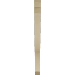 Ekena Millwork - BKTUR035X34X46FST06RCPR - Timberthane Faux Wood Funston Style Bracket, Slat Ends, 3 1/2"W x 34"D x 46"H, Primed Tan