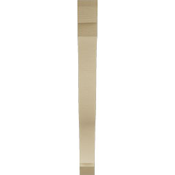 Ekena Millwork - BKTUR035X36X36FST06RCPR - Timberthane Faux Wood Funston Style Bracket, Slat Ends, 3 1/2"W x 36"D x 36"H, Primed Tan