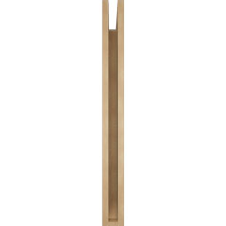 Ekena Millwork - BKTUR035X36X36FST06RCPR - Timberthane Faux Wood Funston Style Bracket, Slat Ends, 3 1/2"W x 36"D x 36"H, Primed Tan