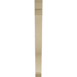 Ekena Millwork - BKTUR035X36X40FST06RCPR - Timberthane Faux Wood Funston Style Bracket, Slat Ends, 3 1/2"W x 36"D x 40"H, Primed Tan