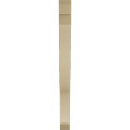 Ekena Millwork - BKTUR035X36X42FST06RCPR - Timberthane Faux Wood Funston Style Bracket, Slat Ends, 3 1/2"W x 36"D x 42"H, Primed Tan