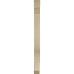 Ekena Millwork - BKTUR035X36X44FST06RCPR - Timberthane Faux Wood Funston Style Bracket, Slat Ends, 3 1/2"W x 36"D x 44"H, Primed Tan