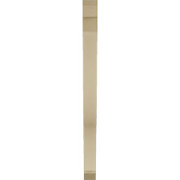Ekena Millwork - BKTUR035X36X48FST06RCPR - Timberthane Faux Wood Funston Style Bracket, Slat Ends, 3 1/2"W x 36"D x 48"H, Primed Tan