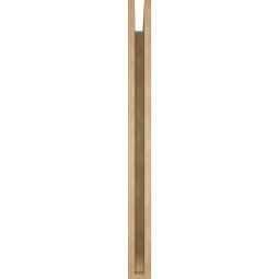 Ekena Millwork - BKTUR035X38X42FST06RCPR - Timberthane Faux Wood Funston Style Bracket, Slat Ends, 3 1/2"W x 38"D x 42"H, Primed Tan