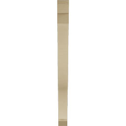 Ekena Millwork - BKTUR035X38X44FST06RCPR - Timberthane Faux Wood Funston Style Bracket, Slat Ends, 3 1/2"W x 38"D x 44"H, Primed Tan