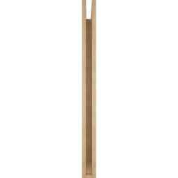 Ekena Millwork - BKTUR035X38X44FST06RCPR - Timberthane Faux Wood Funston Style Bracket, Slat Ends, 3 1/2"W x 38"D x 44"H, Primed Tan