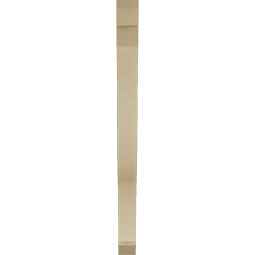 Ekena Millwork - BKTUR035X38X46FST06RCPR - Timberthane Faux Wood Funston Style Bracket, Slat Ends, 3 1/2"W x 38"D x 46"H, Primed Tan