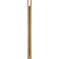 Ekena Millwork - BKTUR035X38X46FST06RCPR - Timberthane Faux Wood Funston Style Bracket, Slat Ends, 3 1/2"W x 38"D x 46"H, Primed Tan