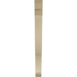 Ekena Millwork - BKTUR035X40X40FST06RCPR - Timberthane Faux Wood Funston Style Bracket, Slat Ends, 3 1/2"W x 40"D x 40"H, Primed Tan