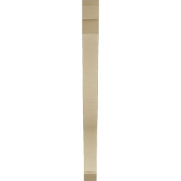 Ekena Millwork - BKTUR035X40X44FST06RCPR - Timberthane Faux Wood Funston Style Bracket, Slat Ends, 3 1/2"W x 40"D x 44"H, Primed Tan