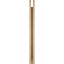 Ekena Millwork - BKTUR035X40X44FST06RCPR - Timberthane Faux Wood Funston Style Bracket, Slat Ends, 3 1/2"W x 40"D x 44"H, Primed Tan