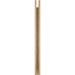 Ekena Millwork - BKTUR035X40X48FST06RCPR - Timberthane Faux Wood Funston Style Bracket, Slat Ends, 3 1/2"W x 40"D x 48"H, Primed Tan