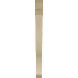Ekena Millwork - BKTUR035X42X42FST06RCPR - Timberthane Faux Wood Funston Style Bracket, Slat Ends, 3 1/2"W x 42"D x 42"H, Primed Tan