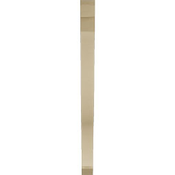 Ekena Millwork - BKTUR035X42X48FST06RCPR - Timberthane Faux Wood Funston Style Bracket, Slat Ends, 3 1/2"W x 42"D x 48"H, Primed Tan