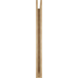 Ekena Millwork - BKTUR035X44X44FST06RCPR - Timberthane Faux Wood Funston Style Bracket, Slat Ends, 3 1/2"W x 44"D x 44"H, Primed Tan