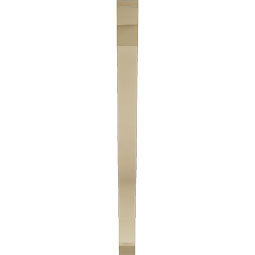 Ekena Millwork - BKTUR035X44X48FST06RCPR - Timberthane Faux Wood Funston Style Bracket, Slat Ends, 3 1/2"W x 44"D x 48"H, Primed Tan