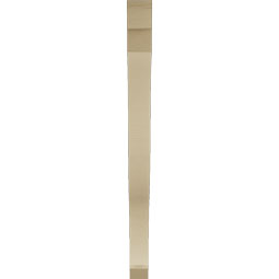 Ekena Millwork - BKTUR035X46X46FST06RCPR - Timberthane Faux Wood Funston Style Bracket, Slat Ends, 3 1/2"W x 46"D x 46"H, Primed Tan