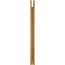 Ekena Millwork - BKTUR035X46X46FST06RCPR - Timberthane Faux Wood Funston Style Bracket, Slat Ends, 3 1/2"W x 46"D x 46"H, Primed Tan