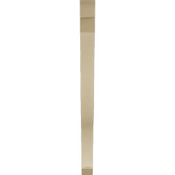 Ekena Millwork - BKTUR035X48X48FST06RCPR - Timberthane Faux Wood Funston Style Bracket, Slat Ends, 3 1/2"W x 48"D x 48"H, Primed Tan