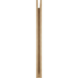 Ekena Millwork - BKTUR035X48X48FST06RCPR - Timberthane Faux Wood Funston Style Bracket, Slat Ends, 3 1/2"W x 48"D x 48"H, Primed Tan