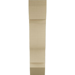 Ekena Millwork - BKTUR055X18X26FST06RCPR - Timberthane Faux Wood Funston Style Bracket, Slat Ends, 5 1/2"W x 18"D x 26"H, Primed Tan