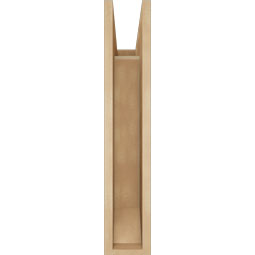 Ekena Millwork - BKTUR055X18X30FST06RCPR - Timberthane Faux Wood Funston Style Bracket, Slat Ends, 5 1/2"W x 18"D x 30"H, Primed Tan