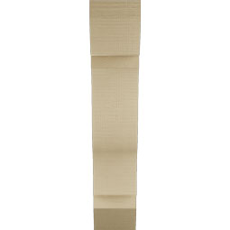 Ekena Millwork - BKTUR055X20X28FST06RCPR - Timberthane Faux Wood Funston Style Bracket, Slat Ends, 5 1/2"W x 20"D x 28"H, Primed Tan