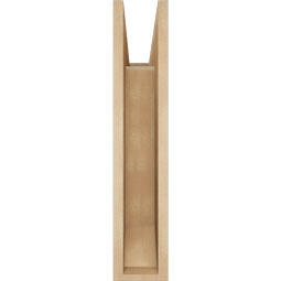 Ekena Millwork - BKTUR055X20X28FST06RCPR - Timberthane Faux Wood Funston Style Bracket, Slat Ends, 5 1/2"W x 20"D x 28"H, Primed Tan