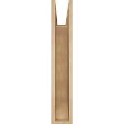 Ekena Millwork - BKTUR055X20X32FST06RCPR - Timberthane Faux Wood Funston Style Bracket, Slat Ends, 5 1/2"W x 20"D x 32"H, Primed Tan