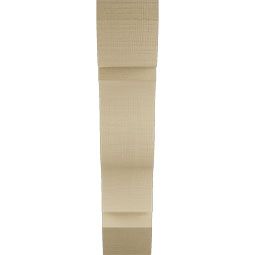 Ekena Millwork - BKTUR055X22X26FST06RCPR - Timberthane Faux Wood Funston Style Bracket, Slat Ends, 5 1/2"W x 22"D x 26"H, Primed Tan