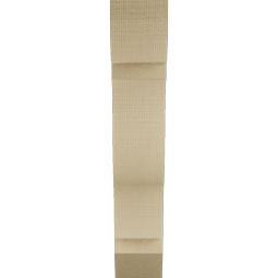 Ekena Millwork - BKTUR055X22X30FST06RCPR - Timberthane Faux Wood Funston Style Bracket, Slat Ends, 5 1/2"W x 22"D x 30"H, Primed Tan
