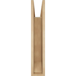 Ekena Millwork - BKTUR055X22X30FST06RCPR - Timberthane Faux Wood Funston Style Bracket, Slat Ends, 5 1/2"W x 22"D x 30"H, Primed Tan