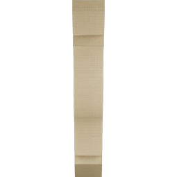 Ekena Millwork - BKTUR055X22X34FST06RCPR - Timberthane Faux Wood Funston Style Bracket, Slat Ends, 5 1/2"W x 22"D x 34"H, Primed Tan