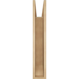 Ekena Millwork - BKTUR055X24X32FST06RCPR - Timberthane Faux Wood Funston Style Bracket, Slat Ends, 5 1/2"W x 24"D x 32"H, Primed Tan
