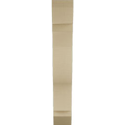Ekena Millwork - BKTUR055X24X36FST06RCPR - Timberthane Faux Wood Funston Style Bracket, Slat Ends, 5 1/2"W x 24"D x 36"H, Primed Tan