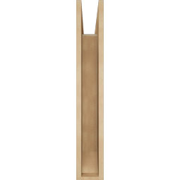 Ekena Millwork - BKTUR055X24X36FST06RCPR - Timberthane Faux Wood Funston Style Bracket, Slat Ends, 5 1/2"W x 24"D x 36"H, Primed Tan