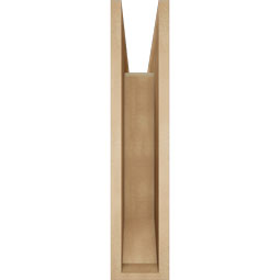 Ekena Millwork - BKTUR055X26X26FST06RCPR - Timberthane Faux Wood Funston Style Bracket, Slat Ends, 5 1/2"W x 26"D x 26"H, Primed Tan